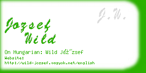 jozsef wild business card